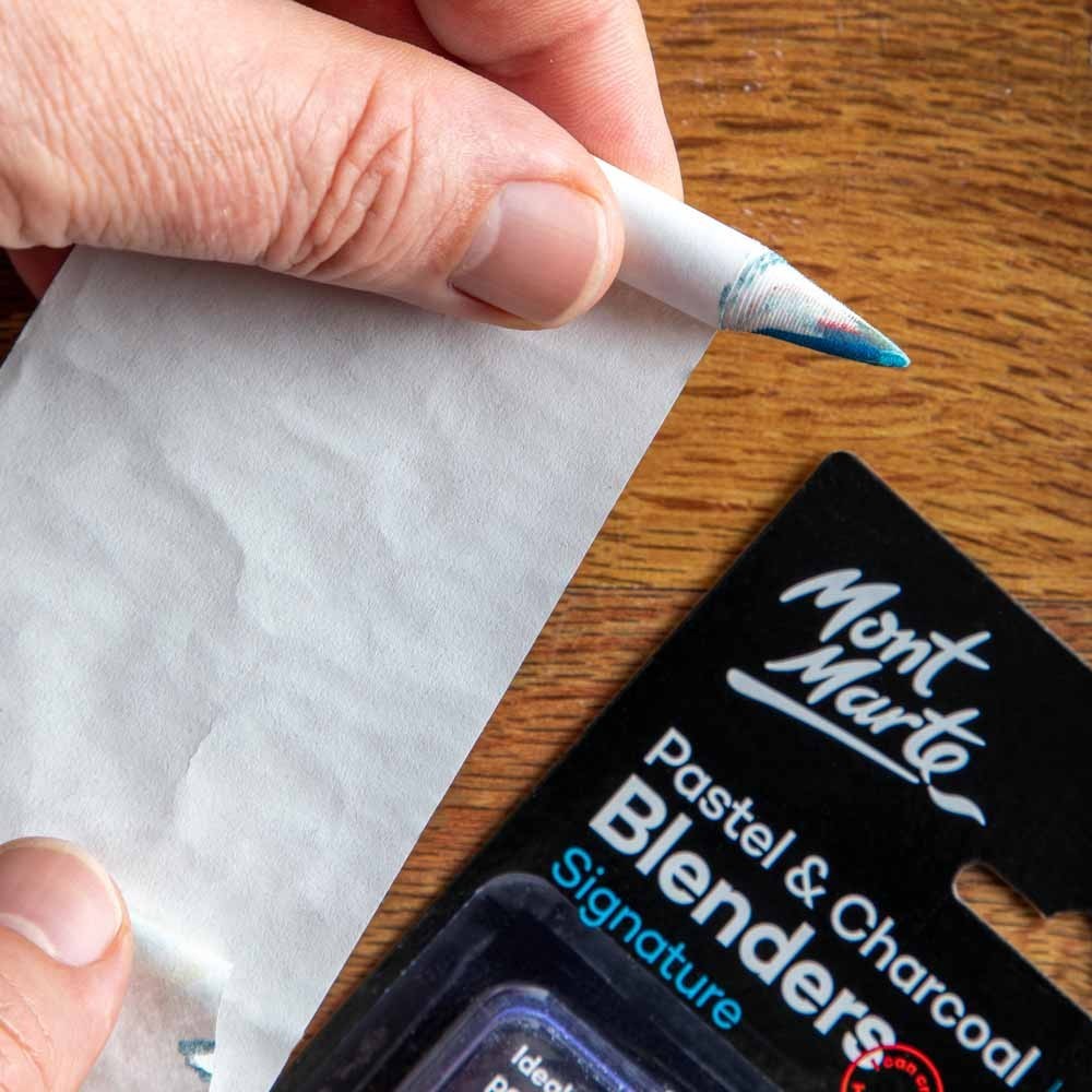 Unwrapping and Cleaning Mont Marte Tortillion for Fine Use